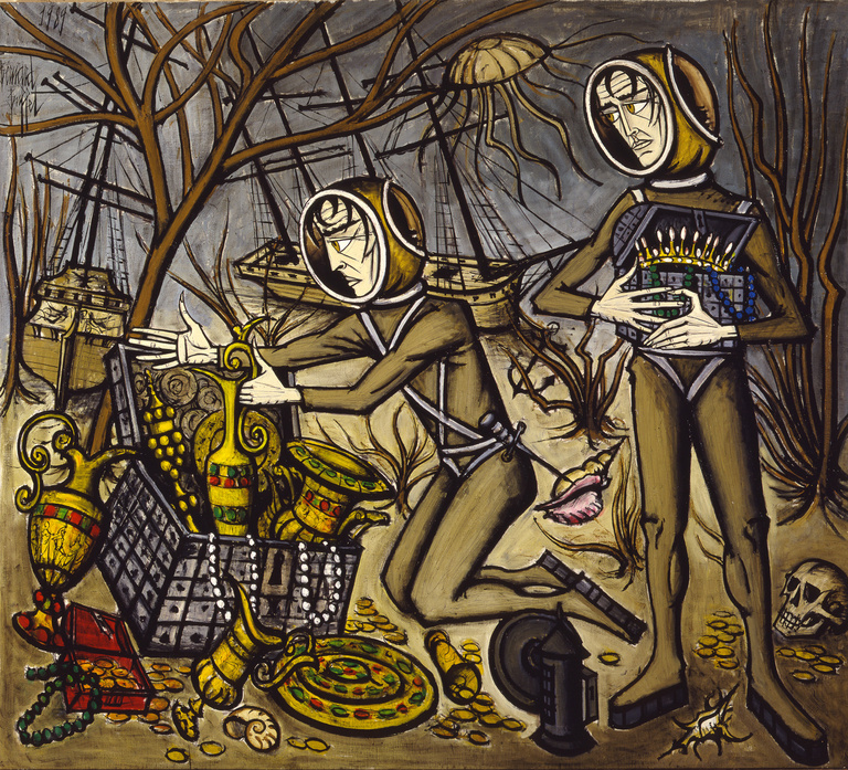 Bernard Buffet Officiel - Les trésors du fond des mers, 1989, 232 x 257 cm